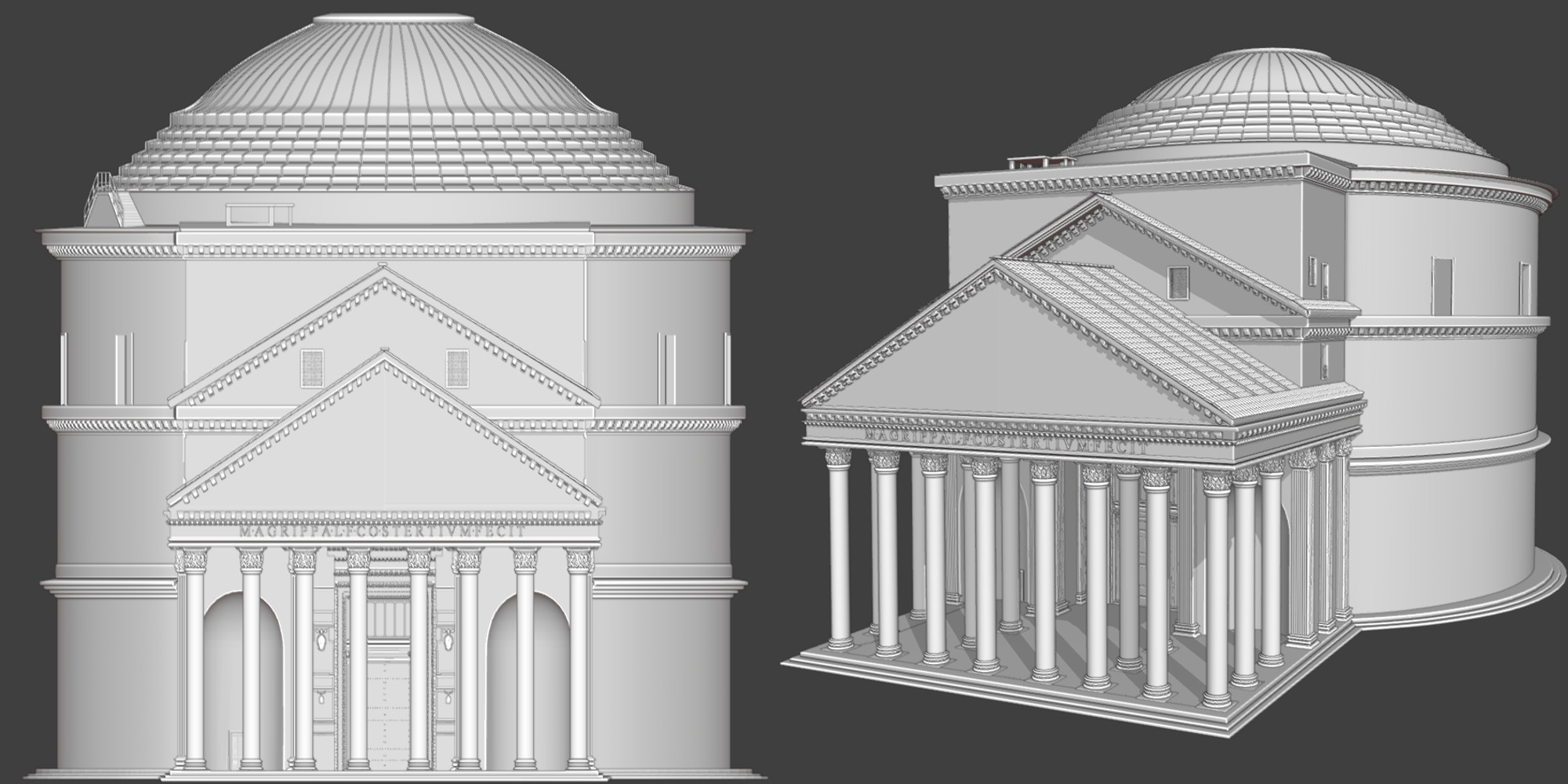 Pantheon Rome 3D model_1