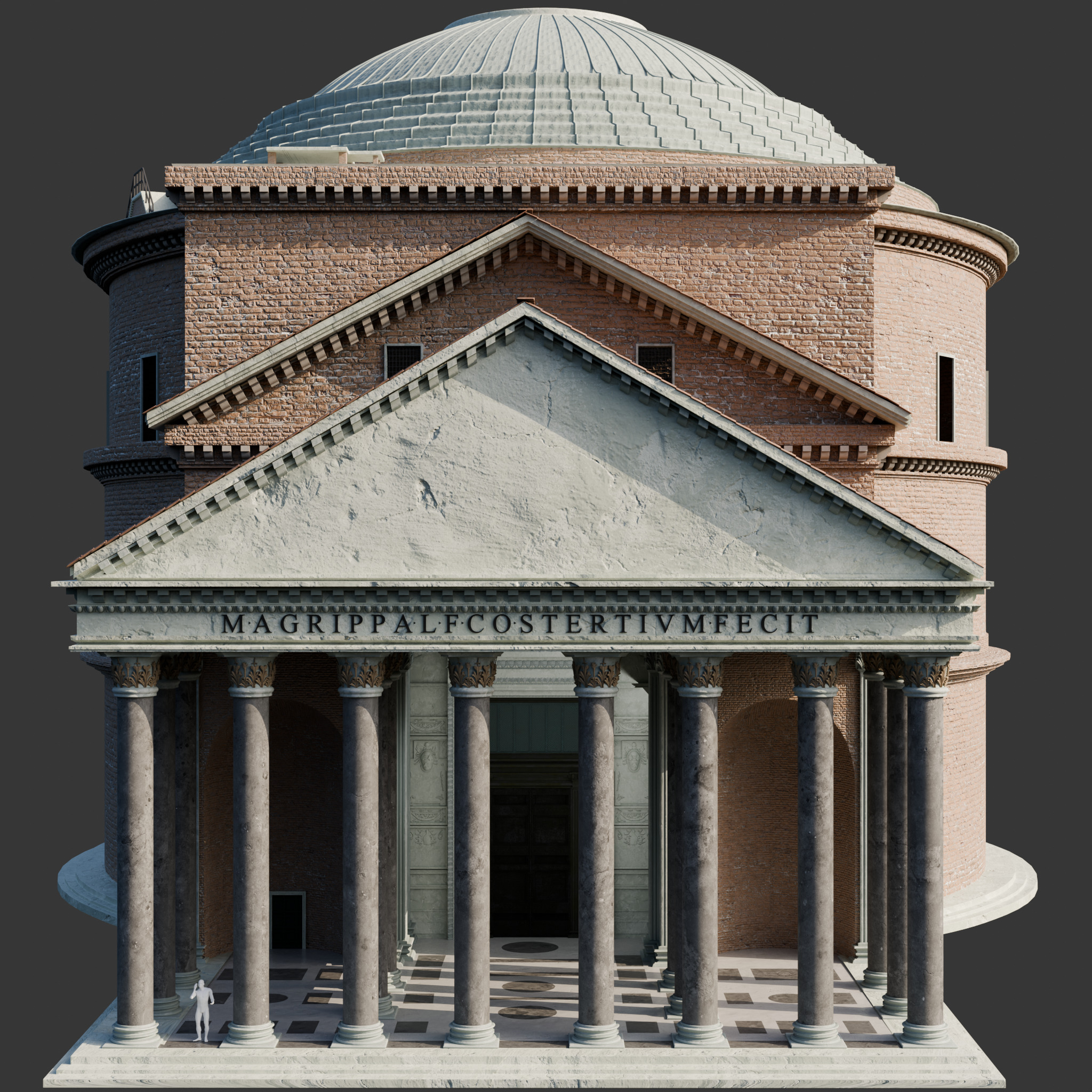 Pantheon Rome 3D model_5