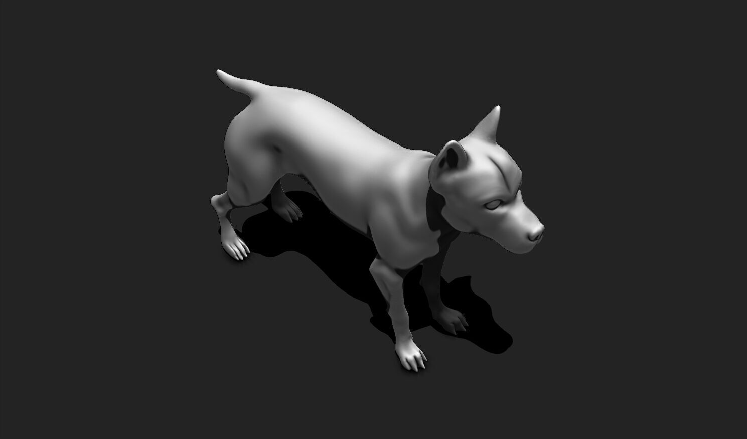 Alert Guard Dog STL - Canine Figure for 3D Printing 3D print model_14