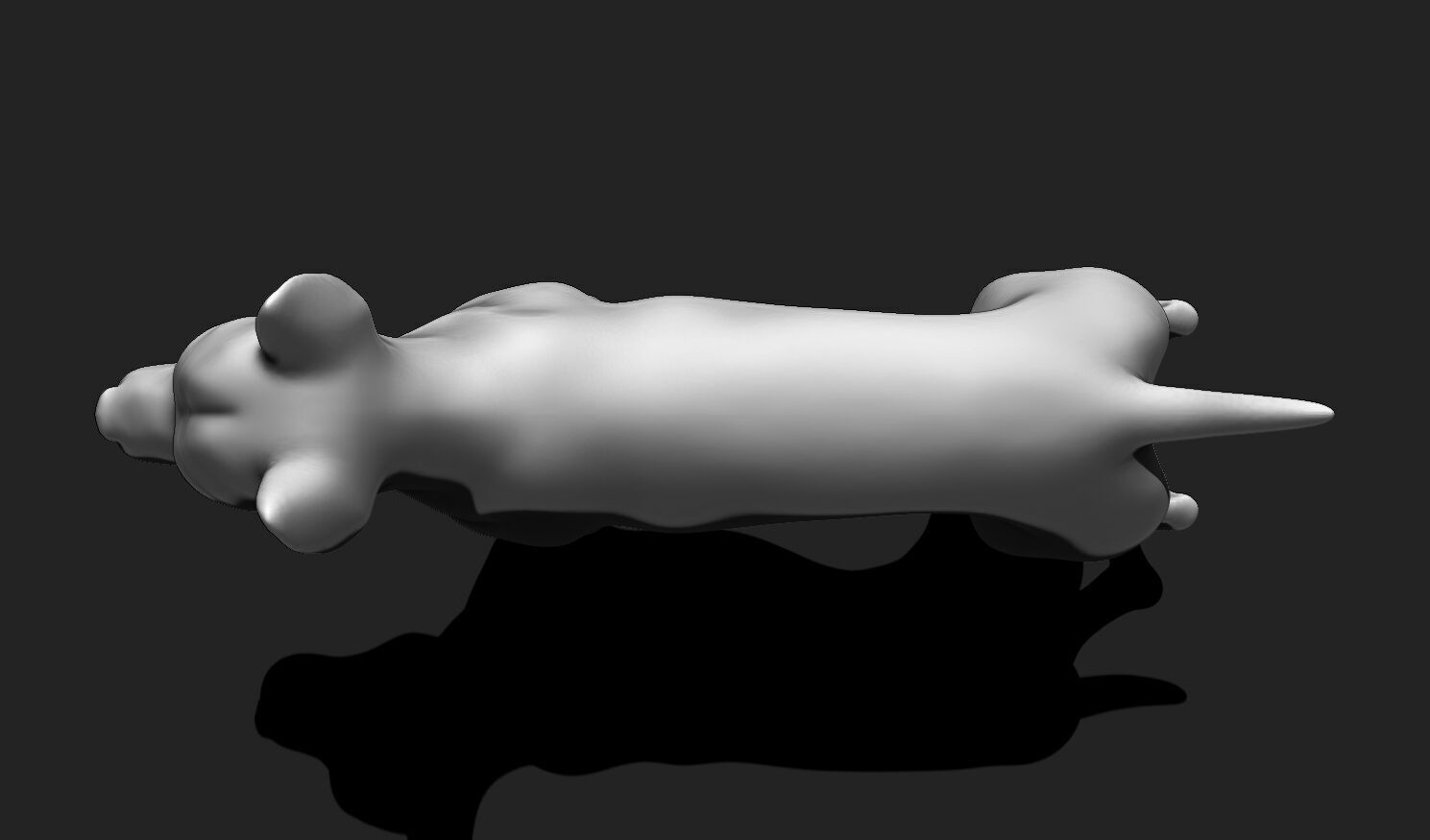 Alert Guard Dog STL - Canine Figure for 3D Printing 3D print model_8