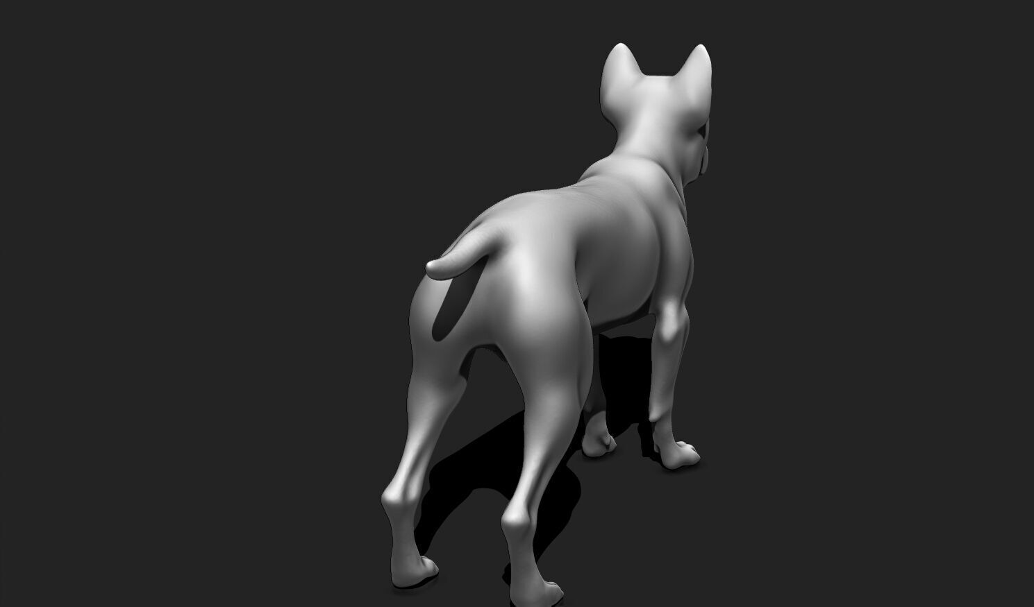 Alert Guard Dog STL - Canine Figure for 3D Printing 3D print model_13