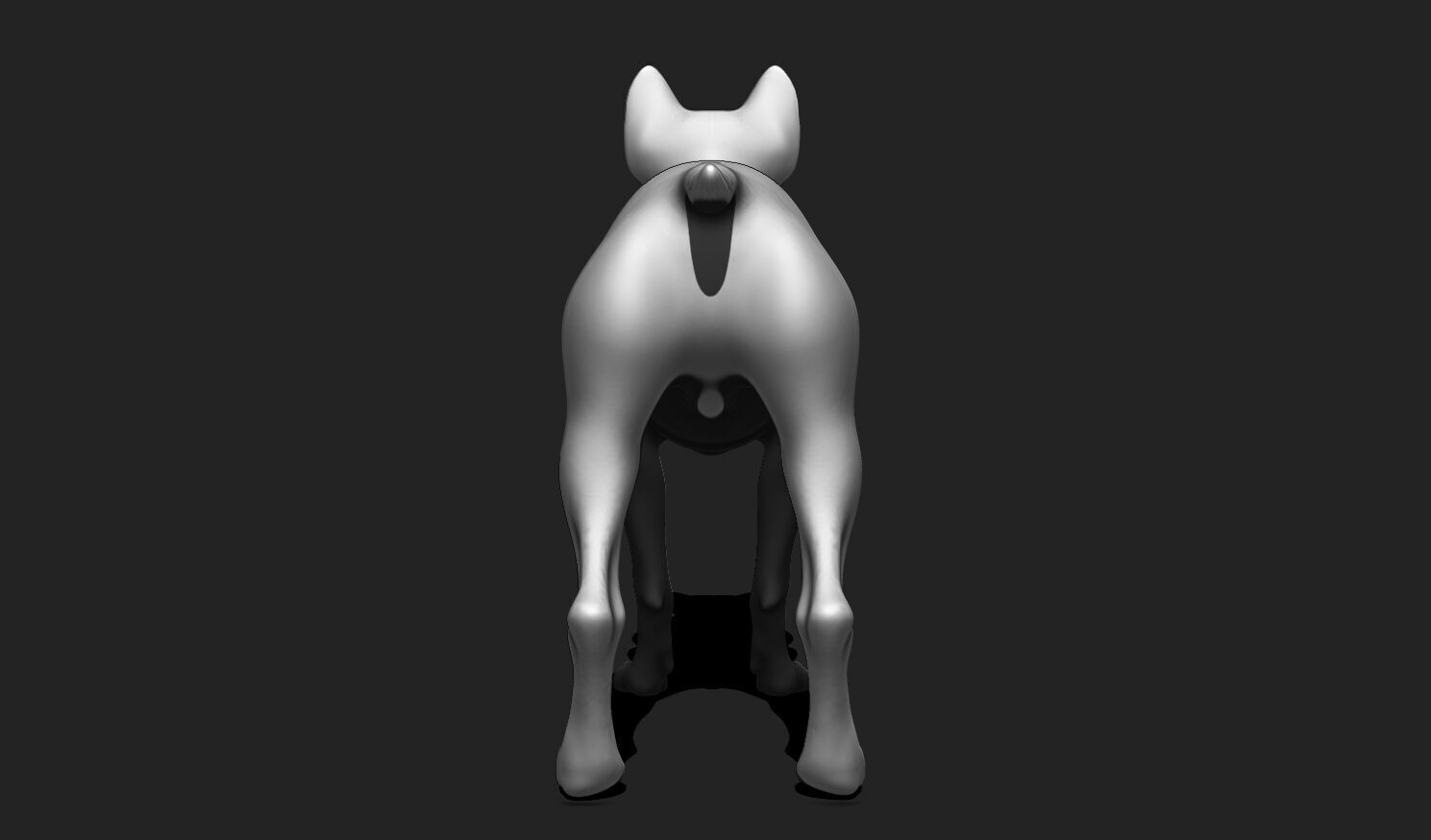 Alert Guard Dog STL - Canine Figure for 3D Printing 3D print model_5