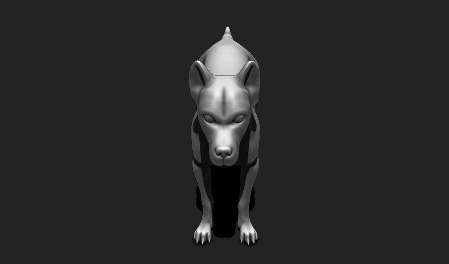 Alert Guard Dog STL - Canine Figure for 3D Printing 3D print model_11