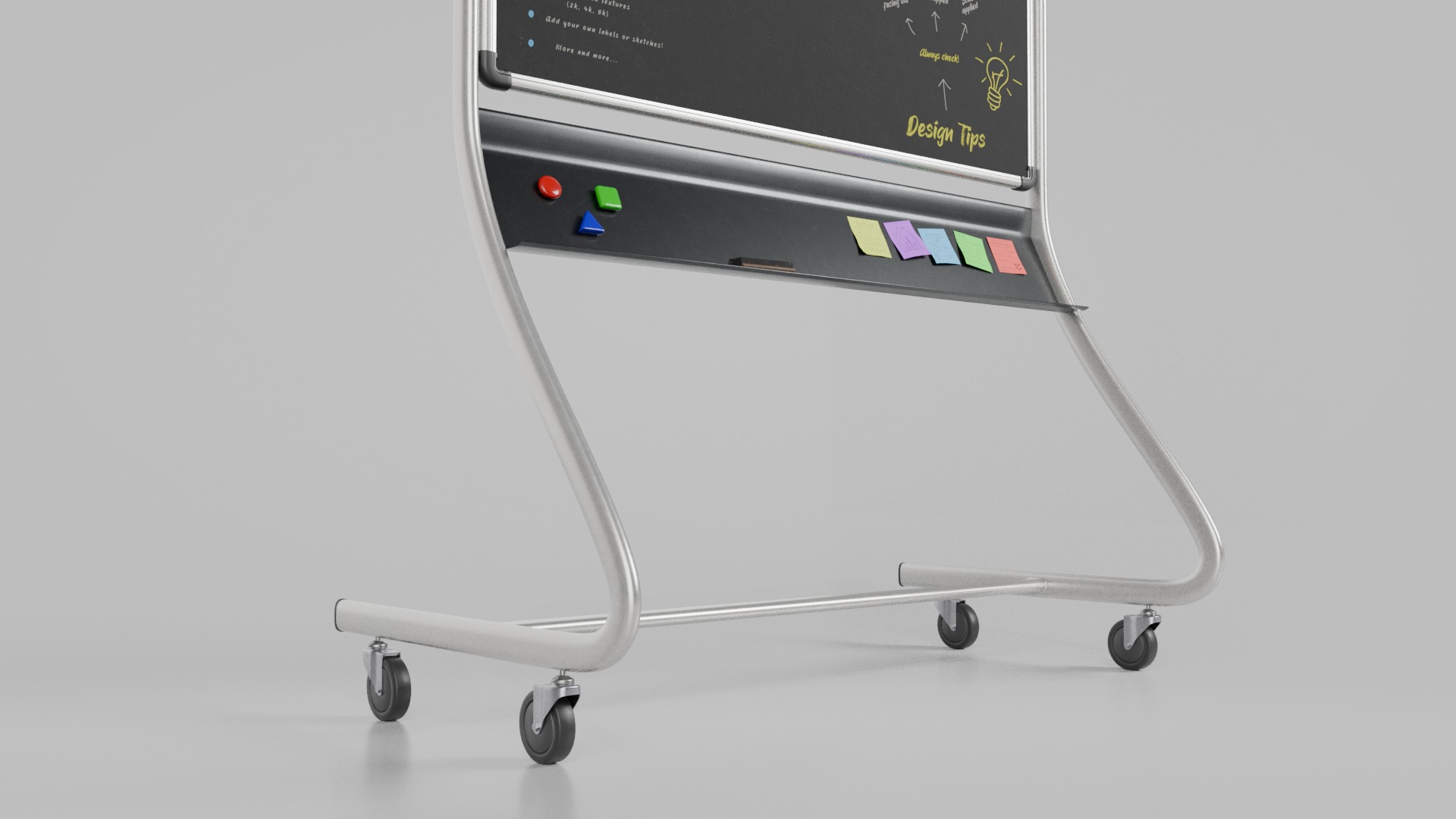 Office Essentials Set - Customizable Double-Sided Writing Boards 3D Model Collection_20