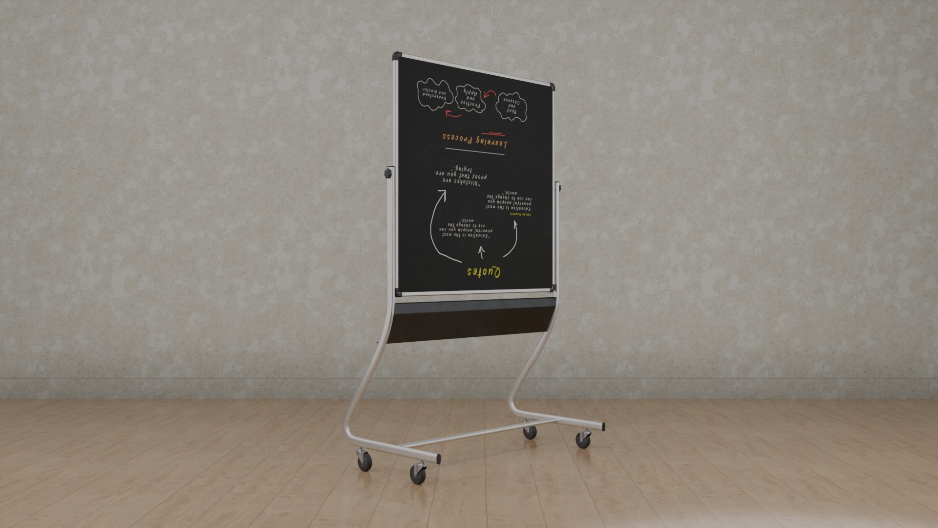 Office Essentials Set - Customizable Double-Sided Writing Boards 3D Model Collection_17