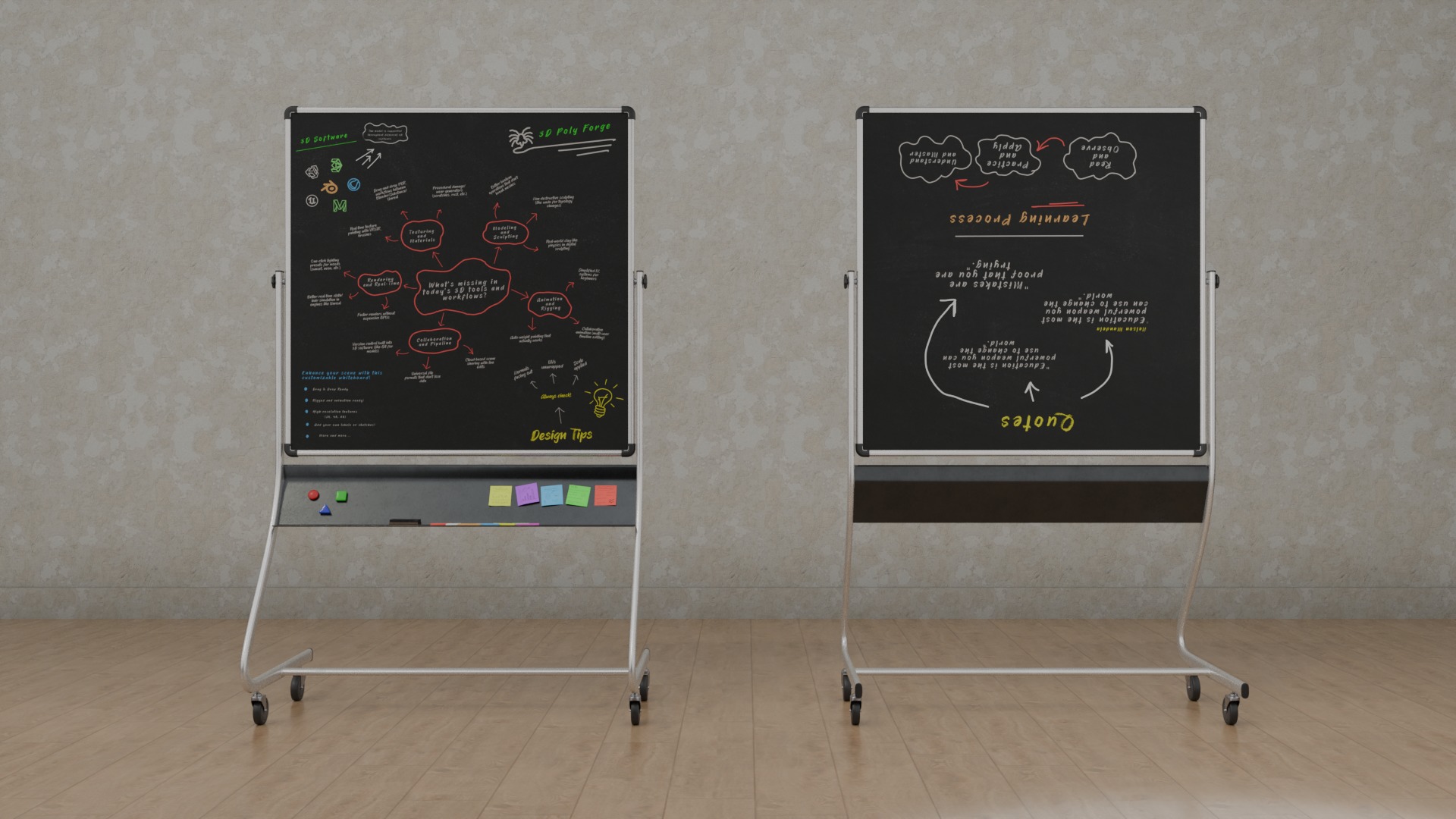 Complete Double-Sided Metal Writing Board Collection _32