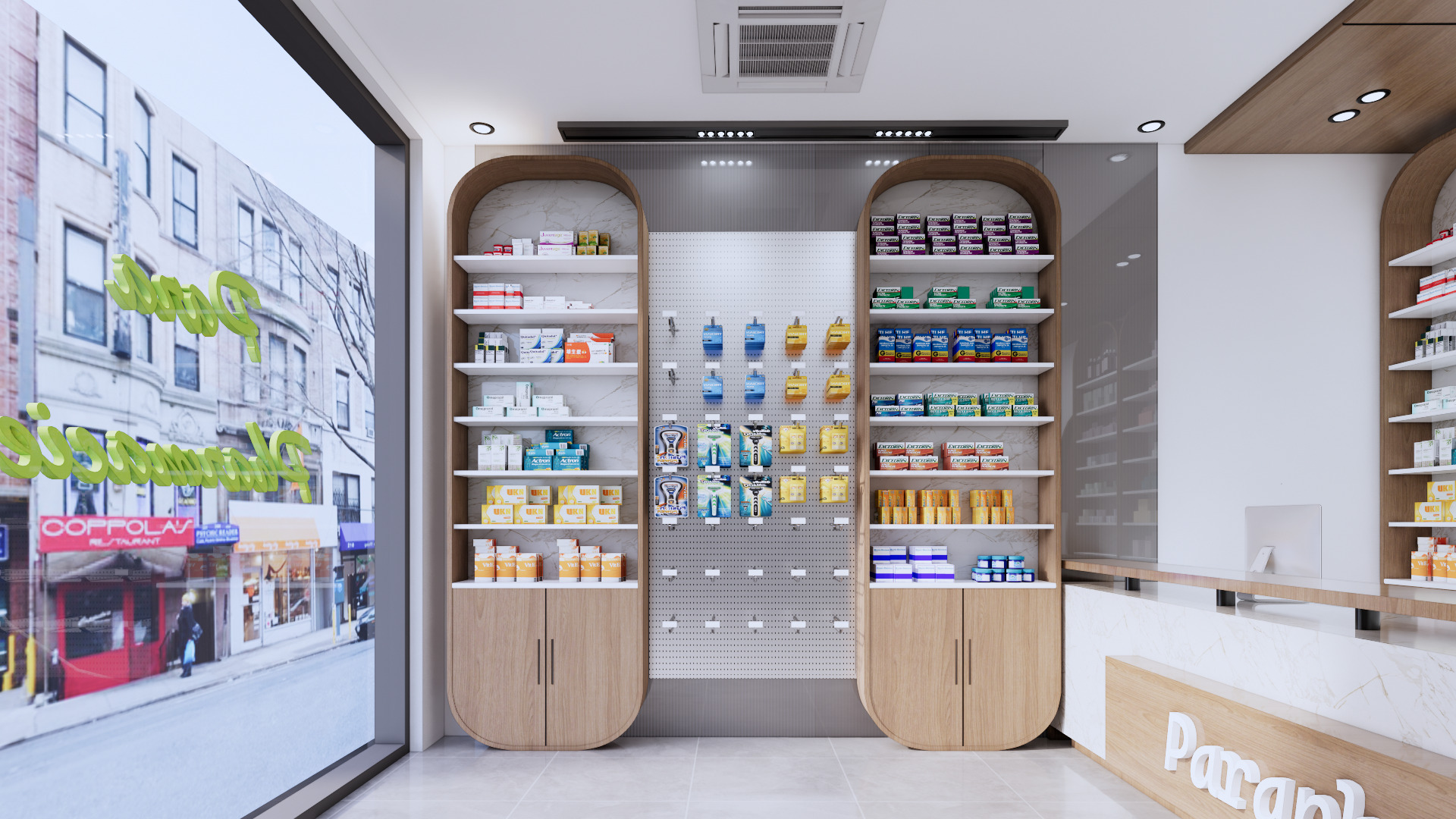 Modern Realistic Pharmacy Interior  3D Model Low-poly 3D model_3