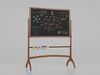 Complete Dual-Sided Chalkboards - Customizable Writing Boards 3D Model Collection_3