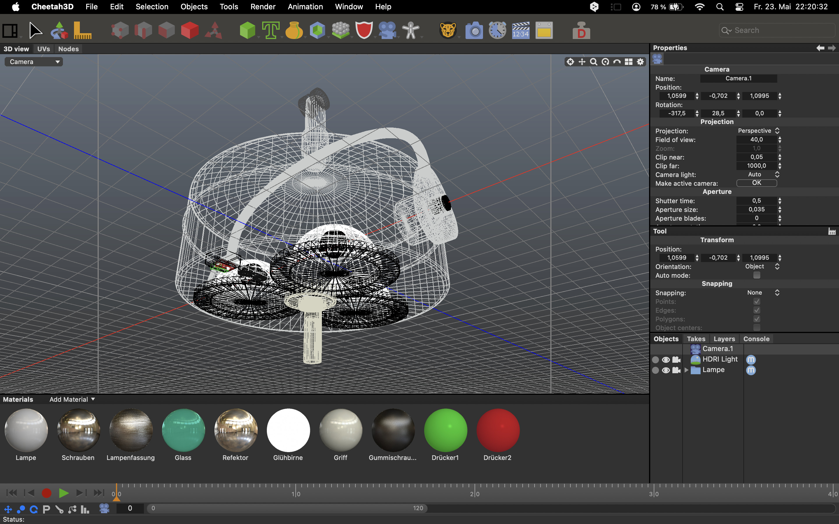 surgical light Free 3D model_2