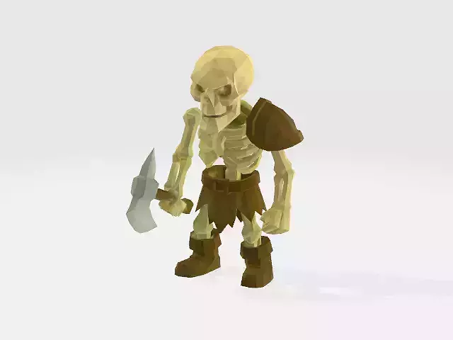 skeleton lowpoly