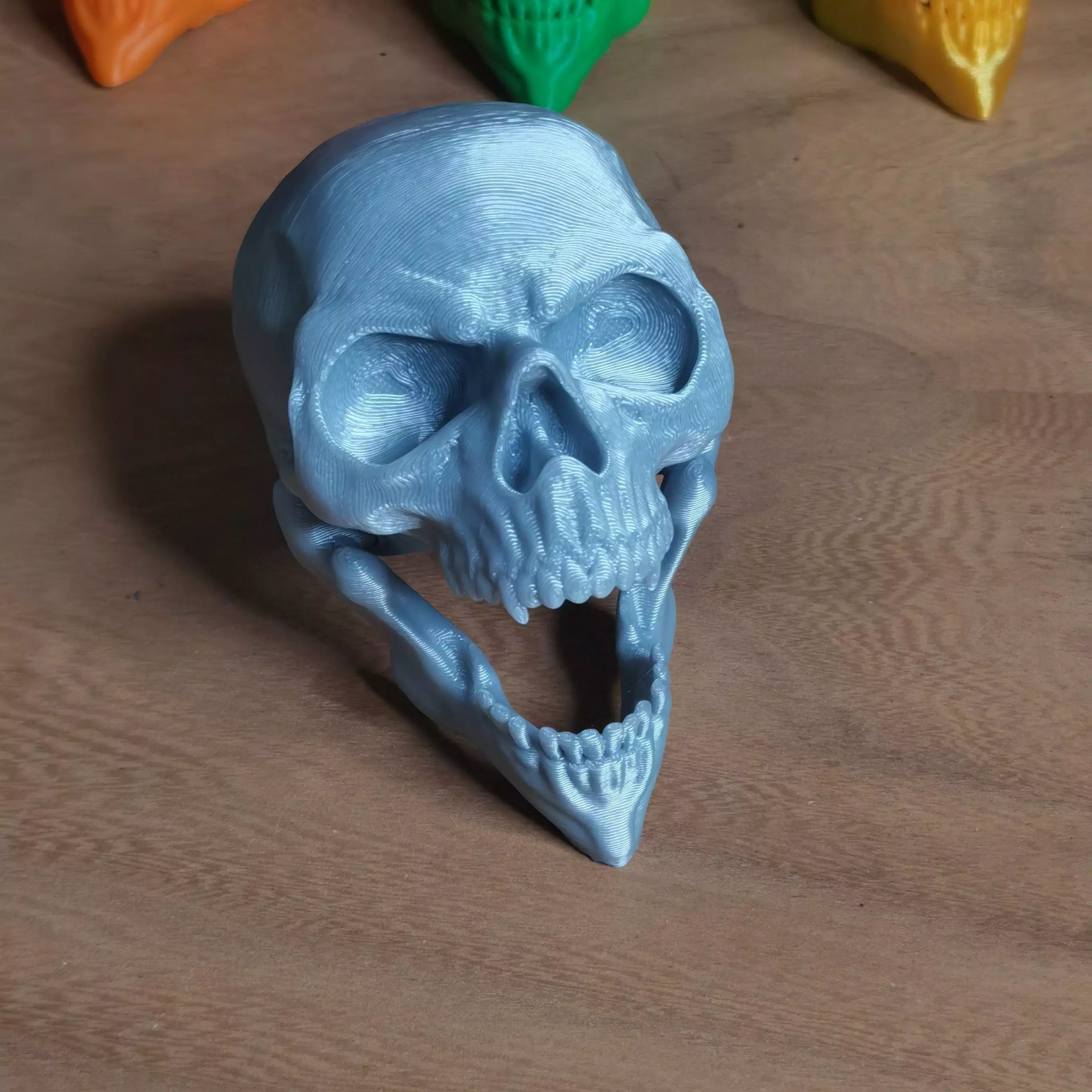 Articulated Skull with Moving Jaw Print in Place No Supports 404 3D print model_0