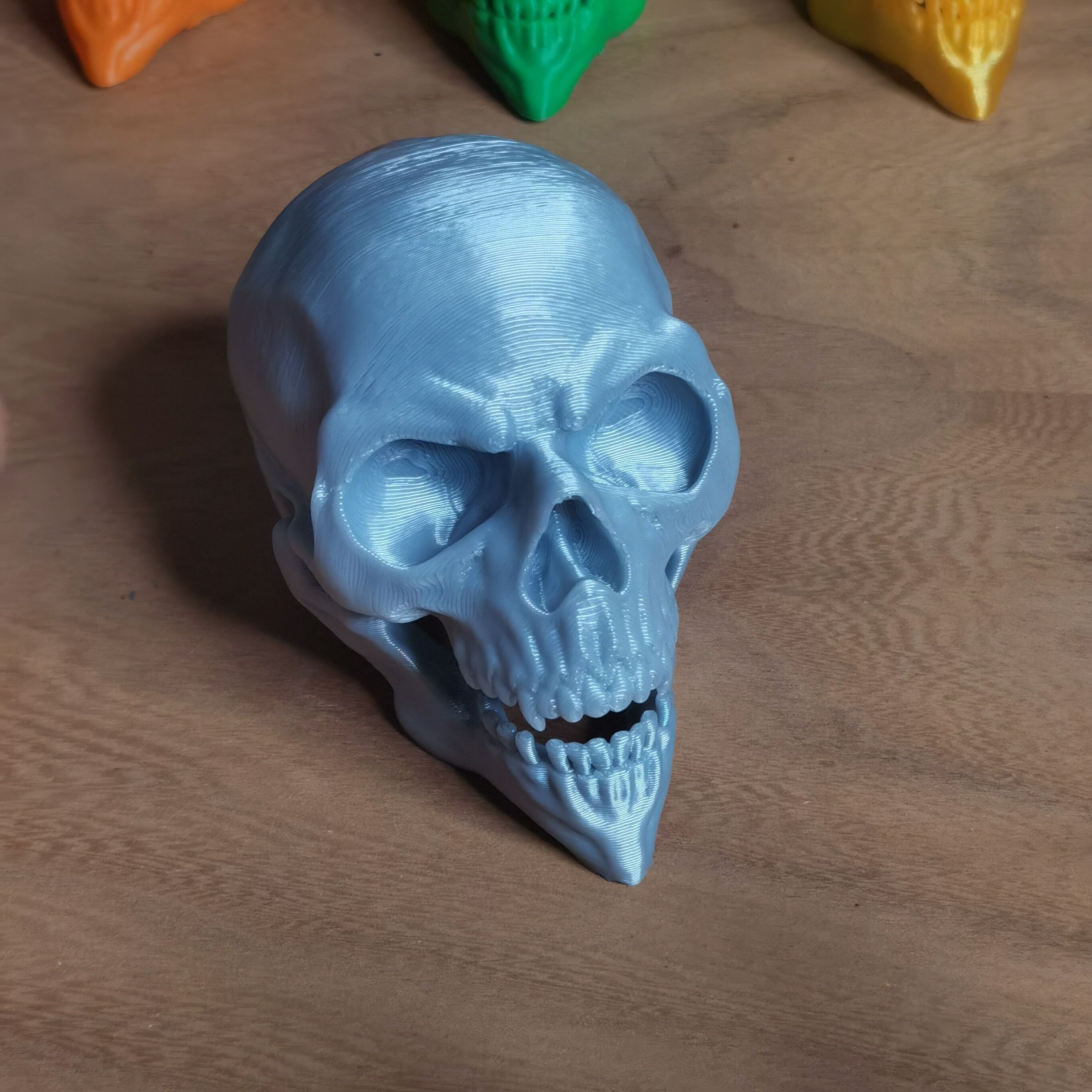 Articulated Skull with Moving Jaw Print in Place No Supports 404 3D print model_1