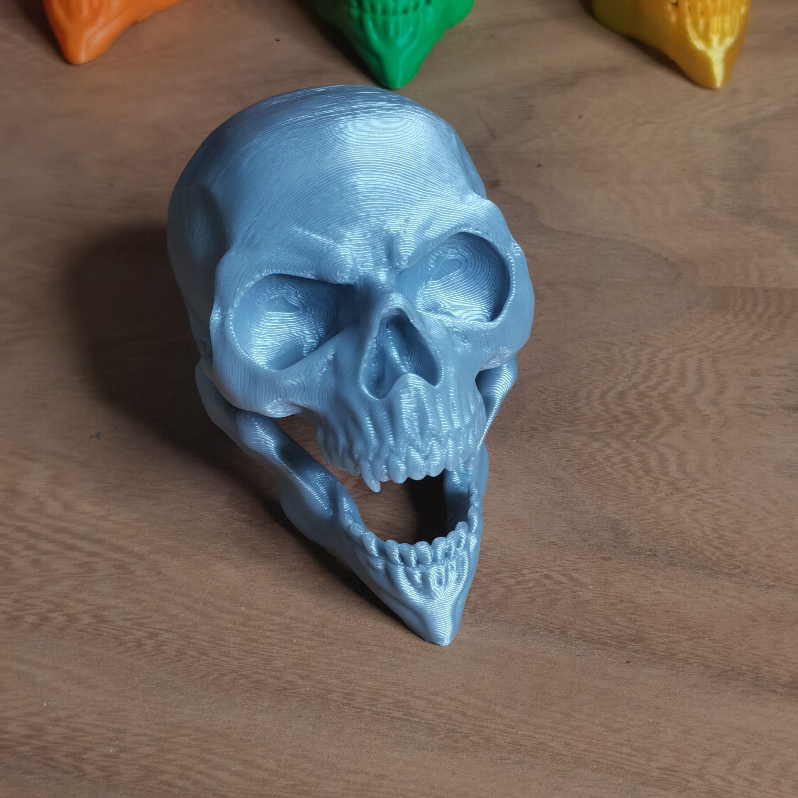 Articulated Skull with Moving Jaw Print in Place No Supports 404 3D print model_2
