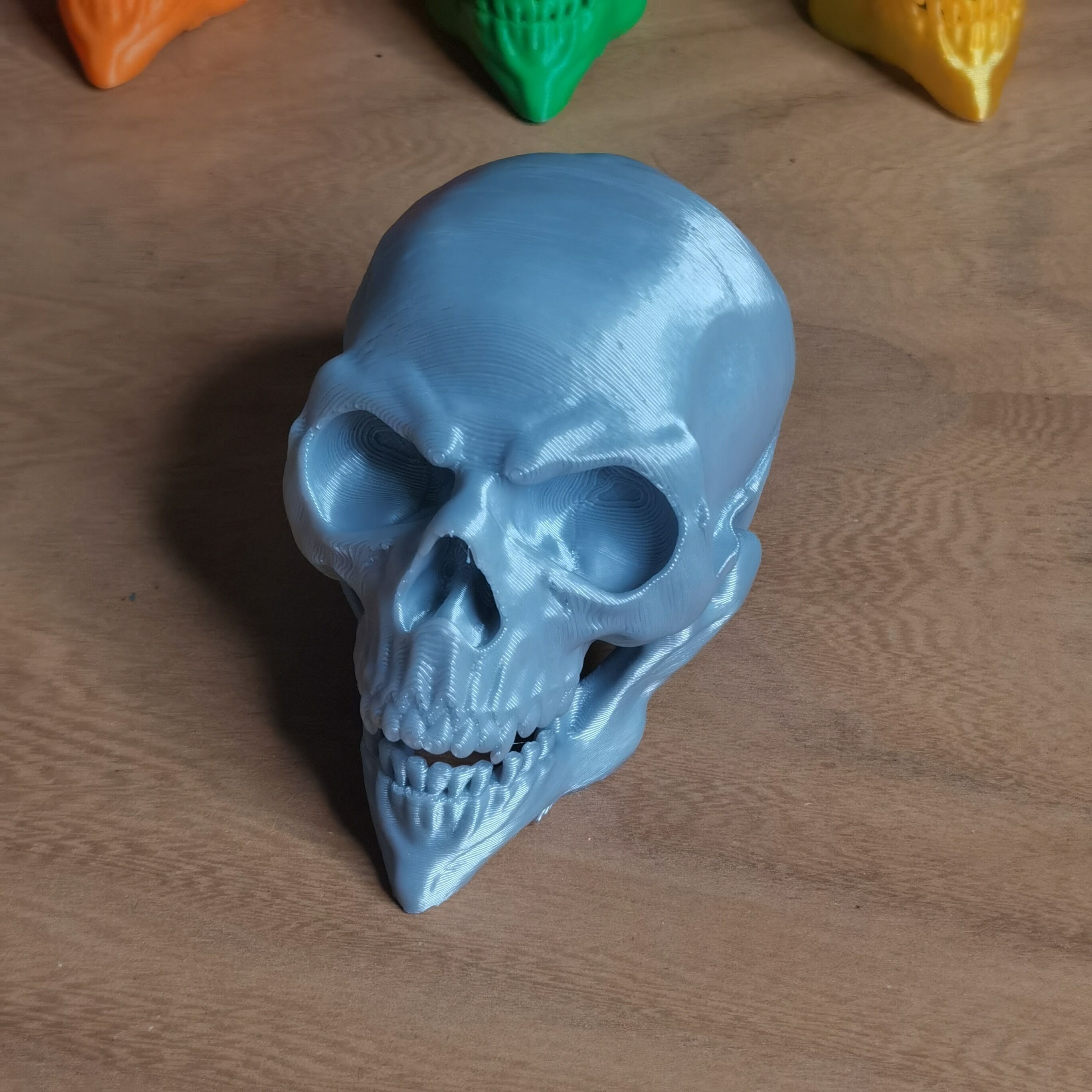 Articulated Skull with Moving Jaw Print in Place No Supports 404 3D print model_3