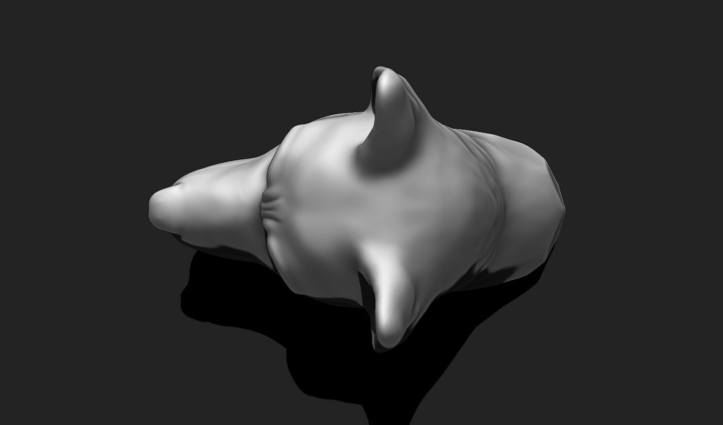 Dog Head STL - 3D Print Ready 3D print model_11