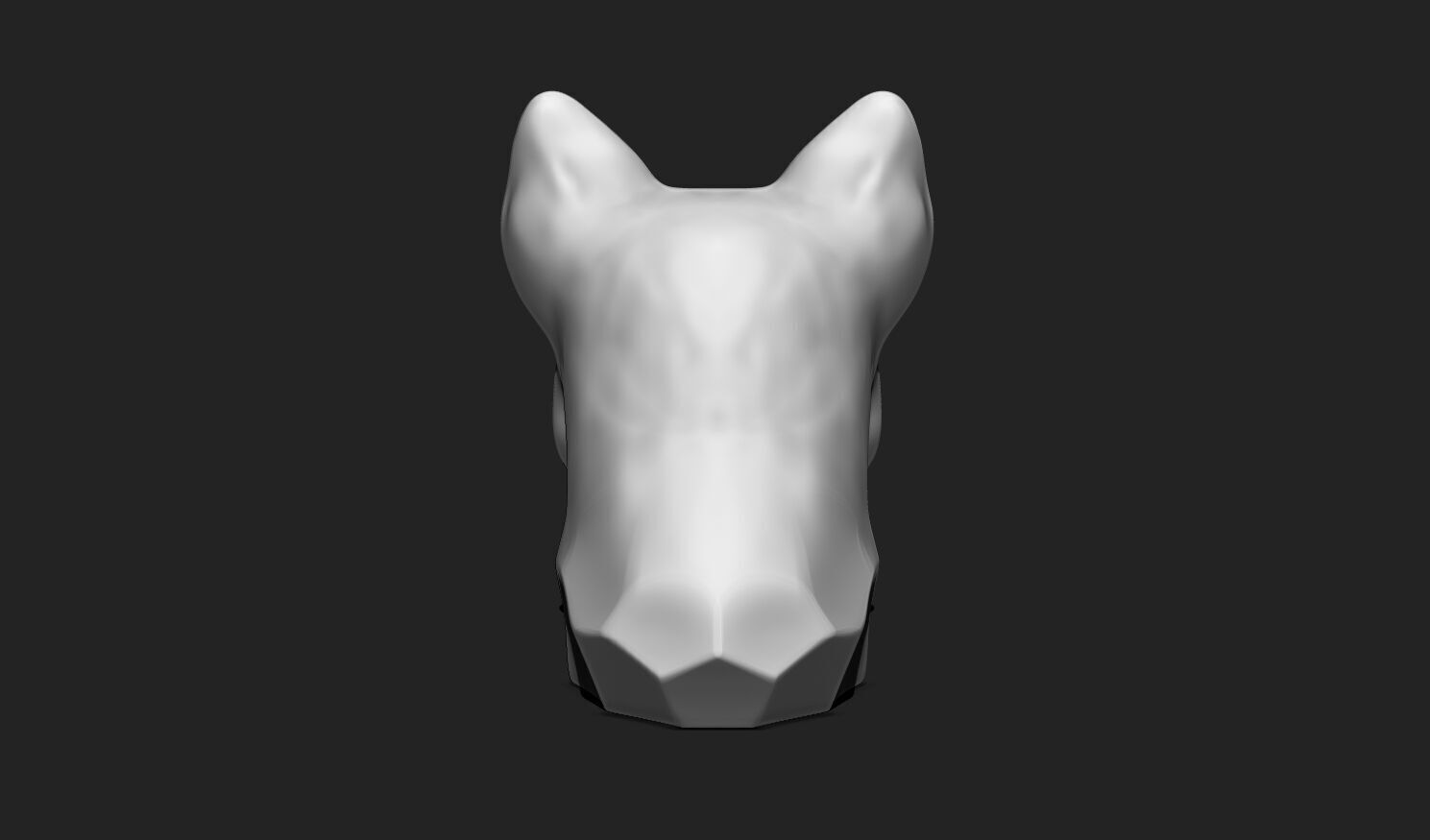 Dog Head STL - 3D Print Ready 3D print model_6