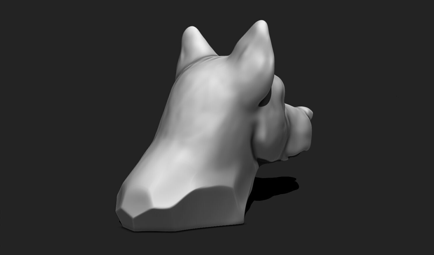 Dog Head STL - 3D Print Ready 3D print model_5