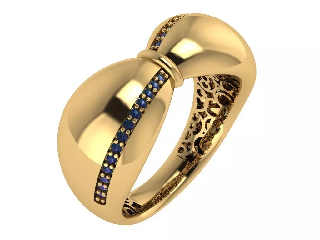 4 Ring 3D print model_0