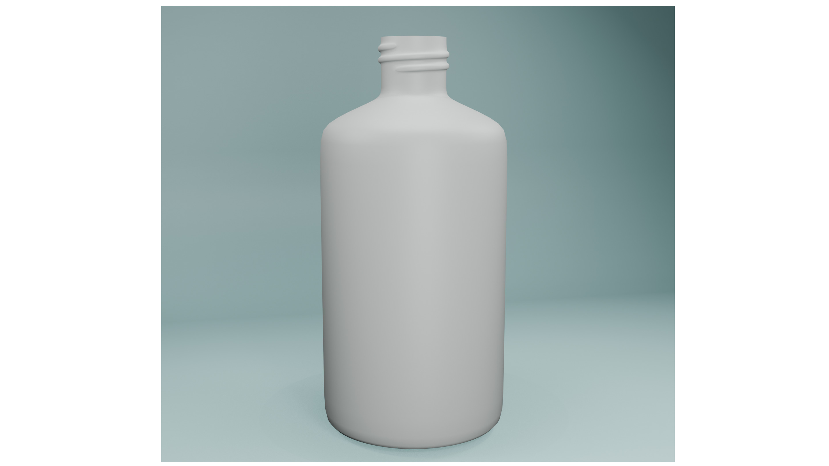 water bottle milk bottle mysterious 3D model_2