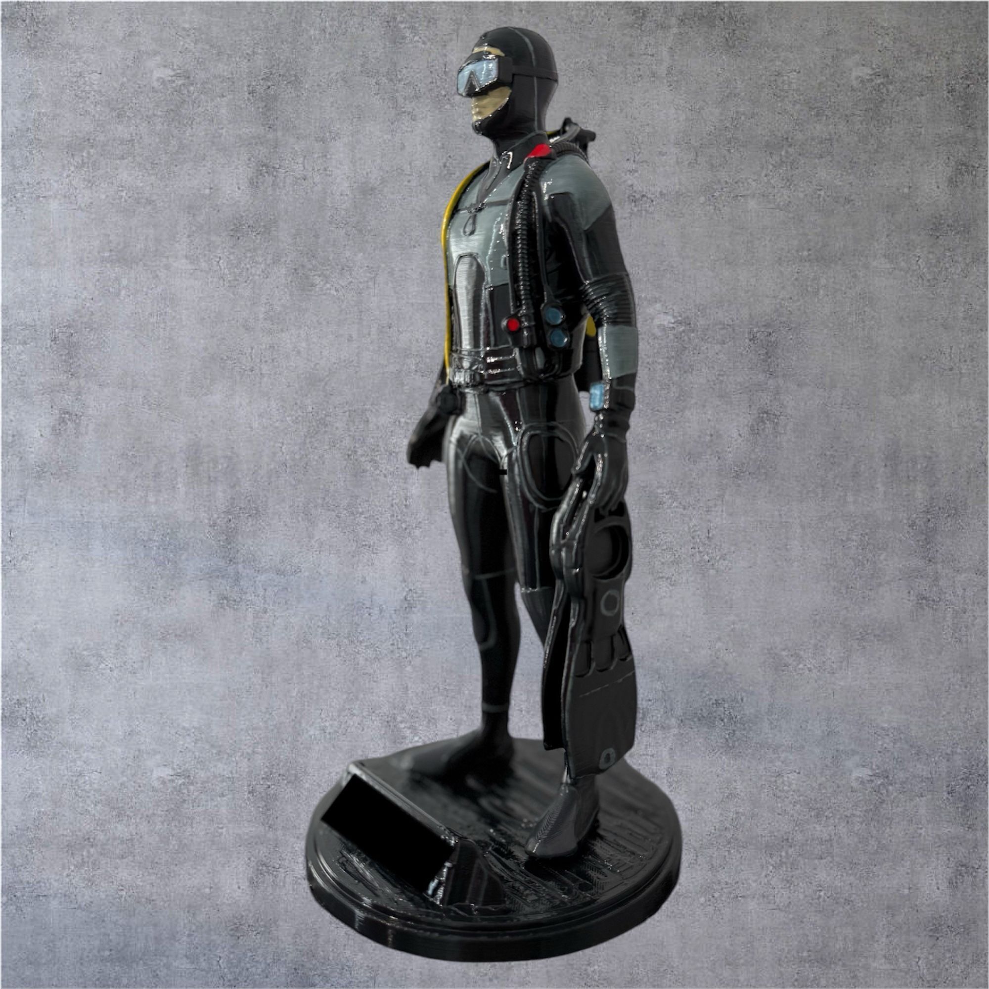 Fully Detailed 3D Scuba Diver Model 3D print model_4