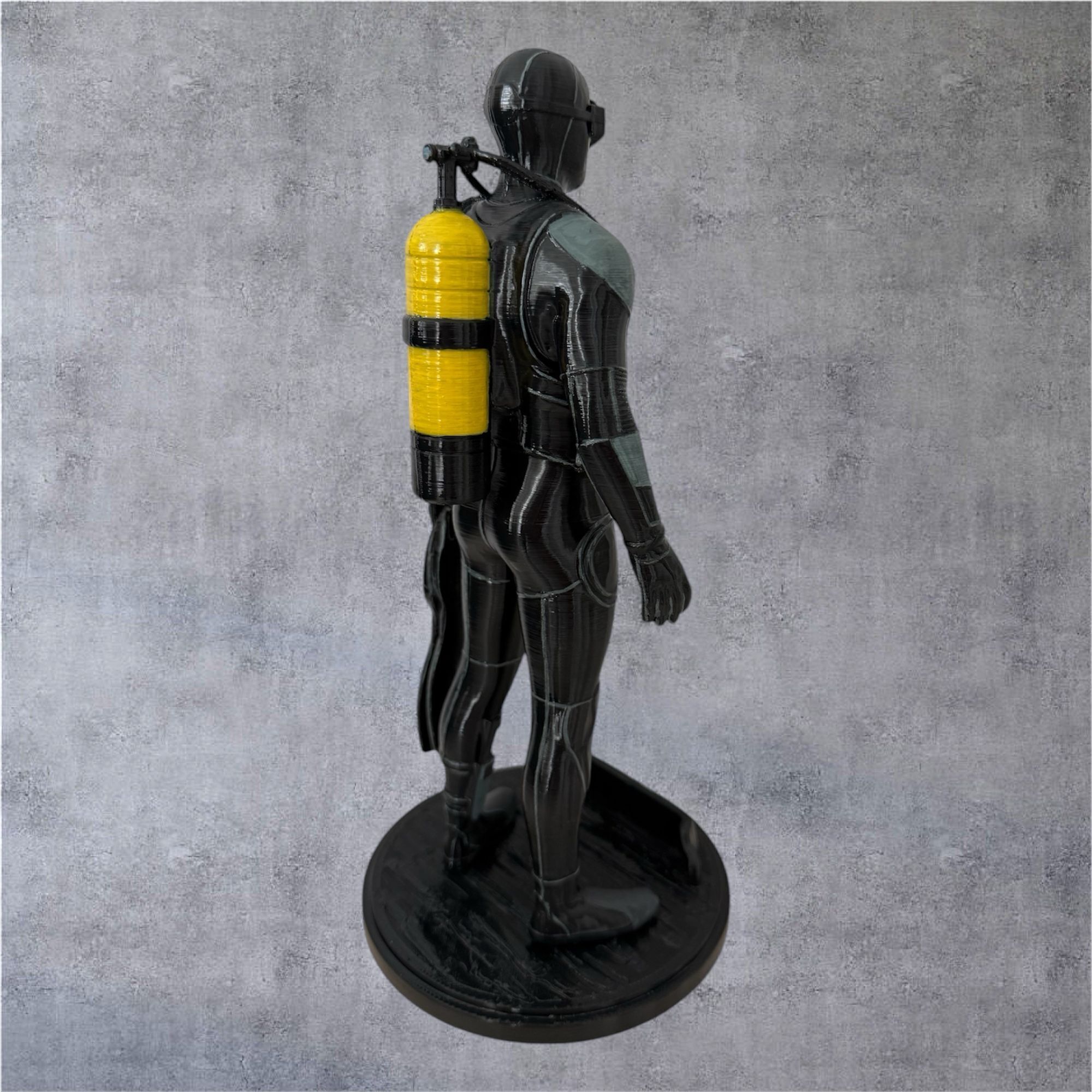 Fully Detailed 3D Scuba Diver Model 3D print model_5