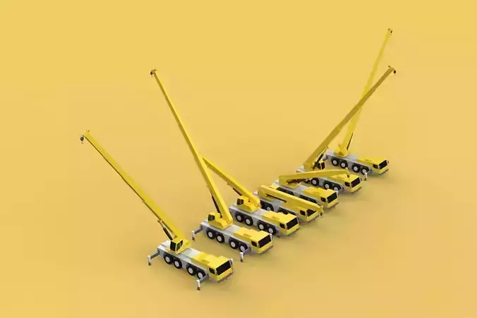 COMBINATION CONFIGURATION LIEBHERR LTM1070 LTM 1070 MOBILE CRANE