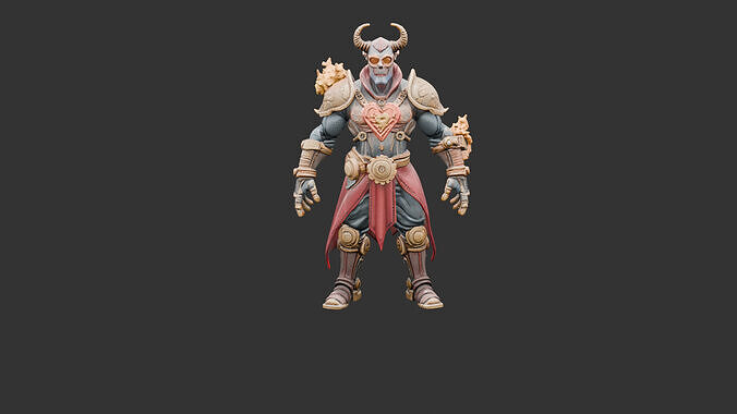 Clockwork Alchemist Low-poly 3D model