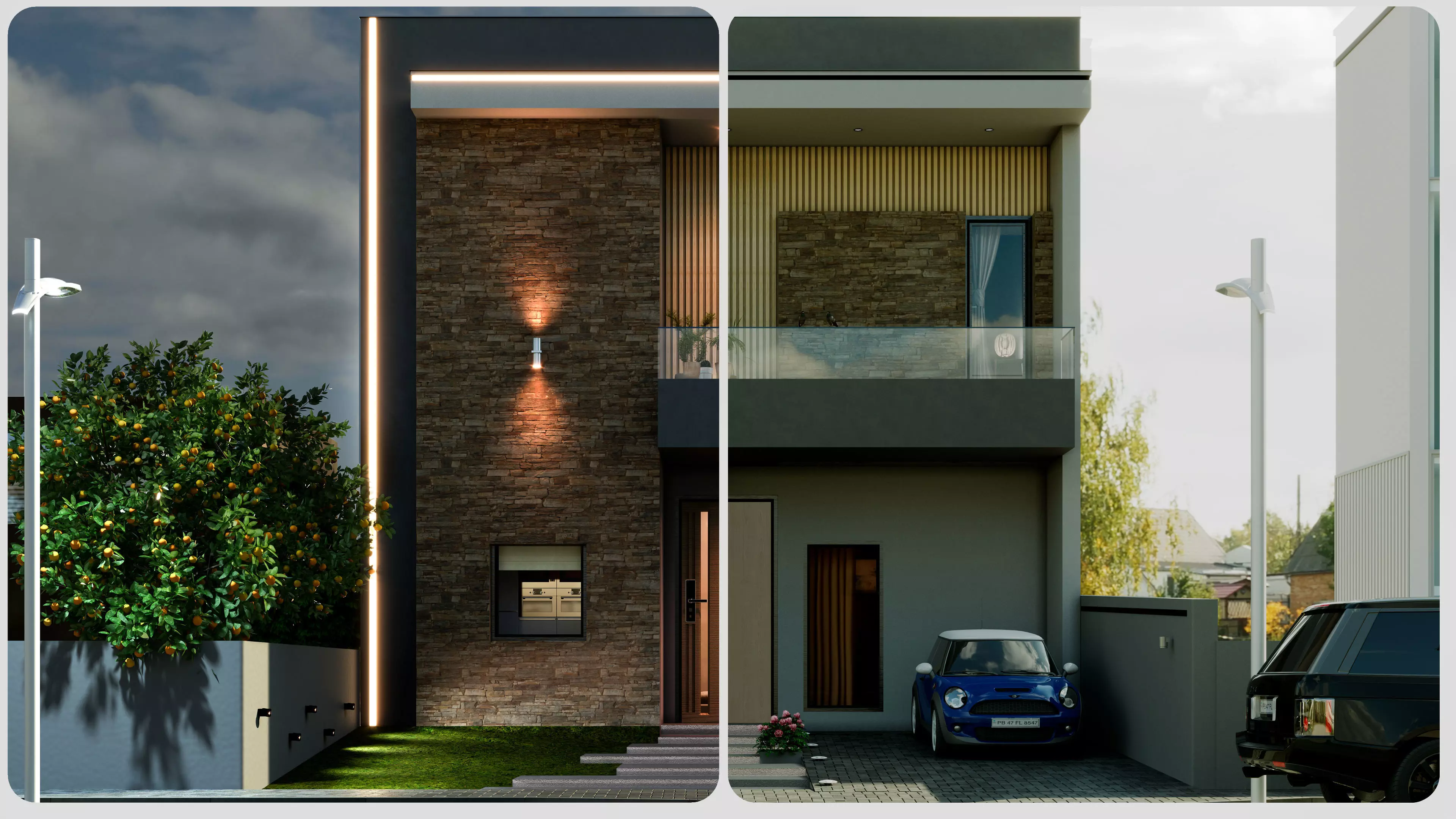Modern Minimal Design of a House 3D model
