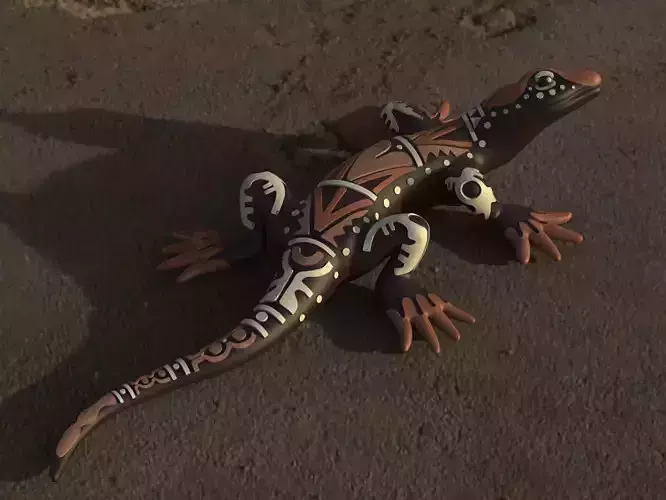 Lagarto Minimalista  3D print model
