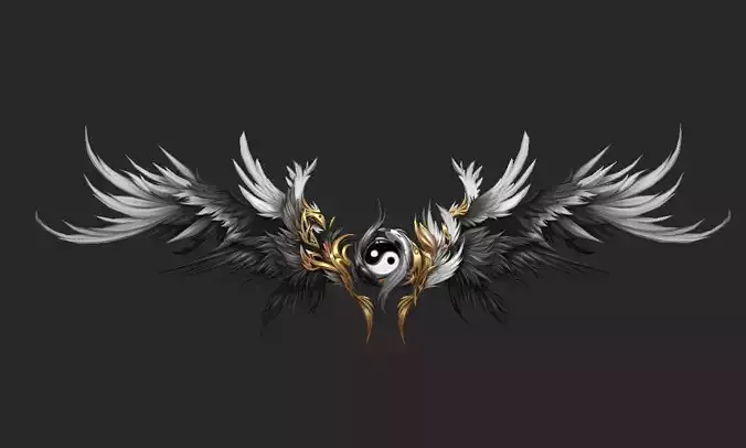 Wing 252 Low-poly 3D model
