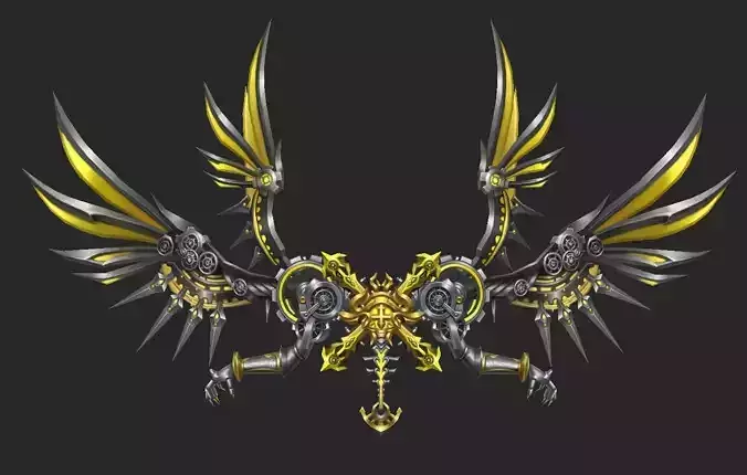 Wing 251 Low-poly 3D model