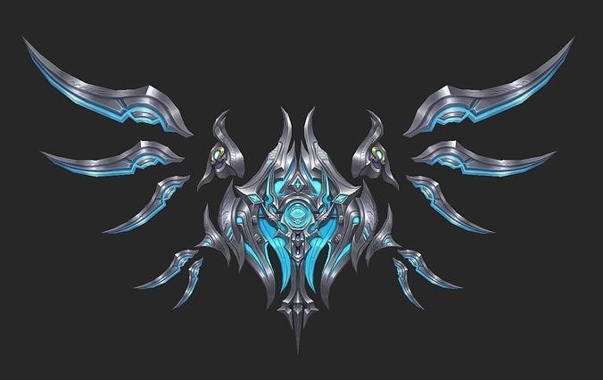 Wing 242 Low-poly 3D model