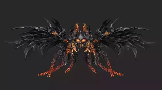 Wing 240 Low-poly 3D model