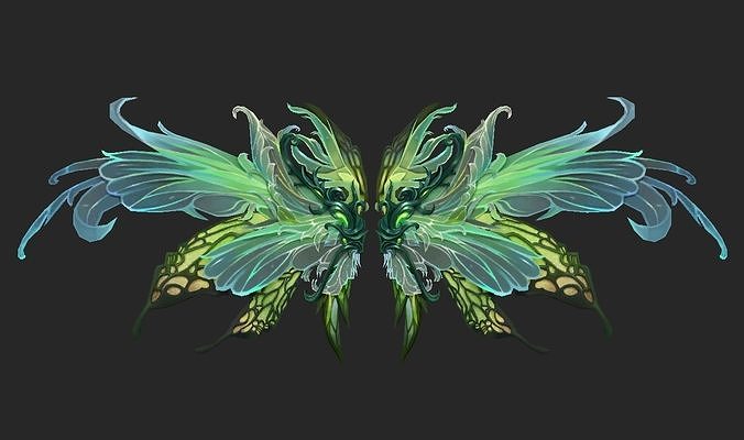 Wing 239 Low-poly 3D model