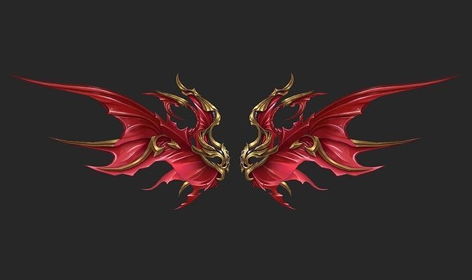 Wing 238 Low-poly 3D model