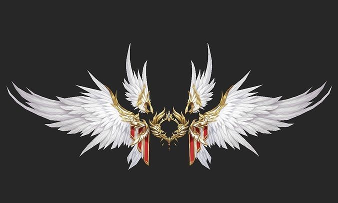 Wing 233 Low-poly 3D model