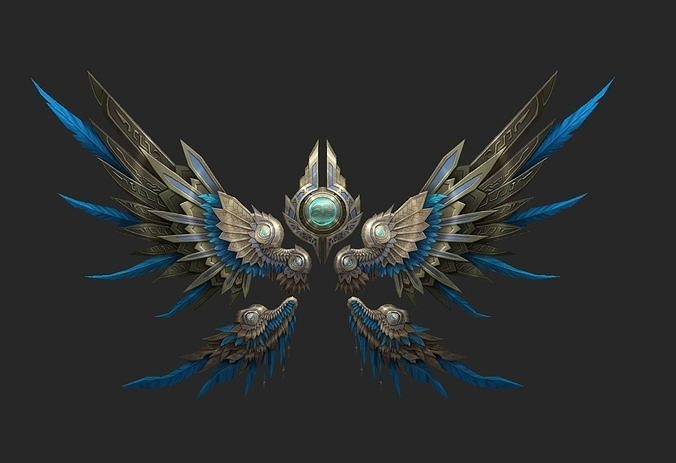 Wing 231 Low-poly 3D model