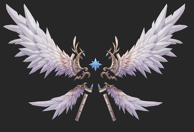 Wing 223 Low-poly 3D model