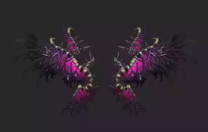 Wing 194 Low-poly 3D model