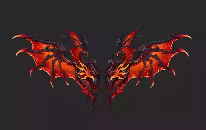 Wing 192 Low-poly 3D model