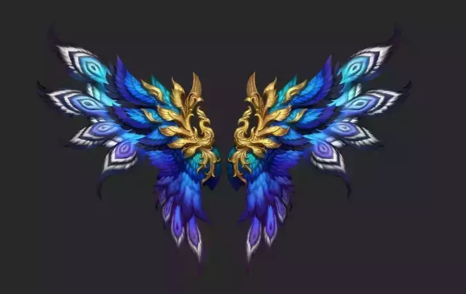 Wing 190 Low-poly 3D model