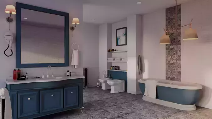 Elegant Classic Bathroom Interior