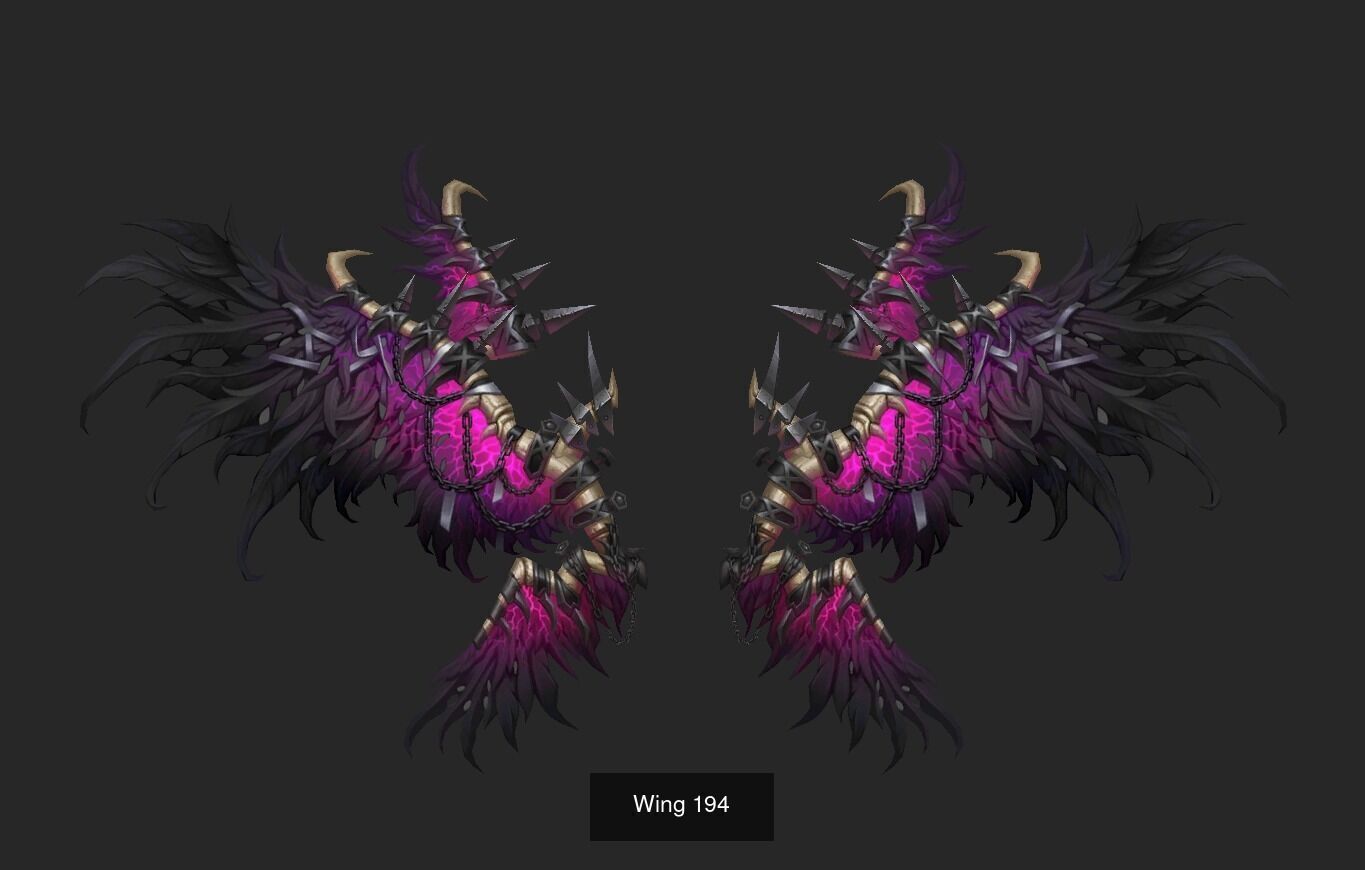 Pack With 25 Wings Part 8 3D Model Collection_22