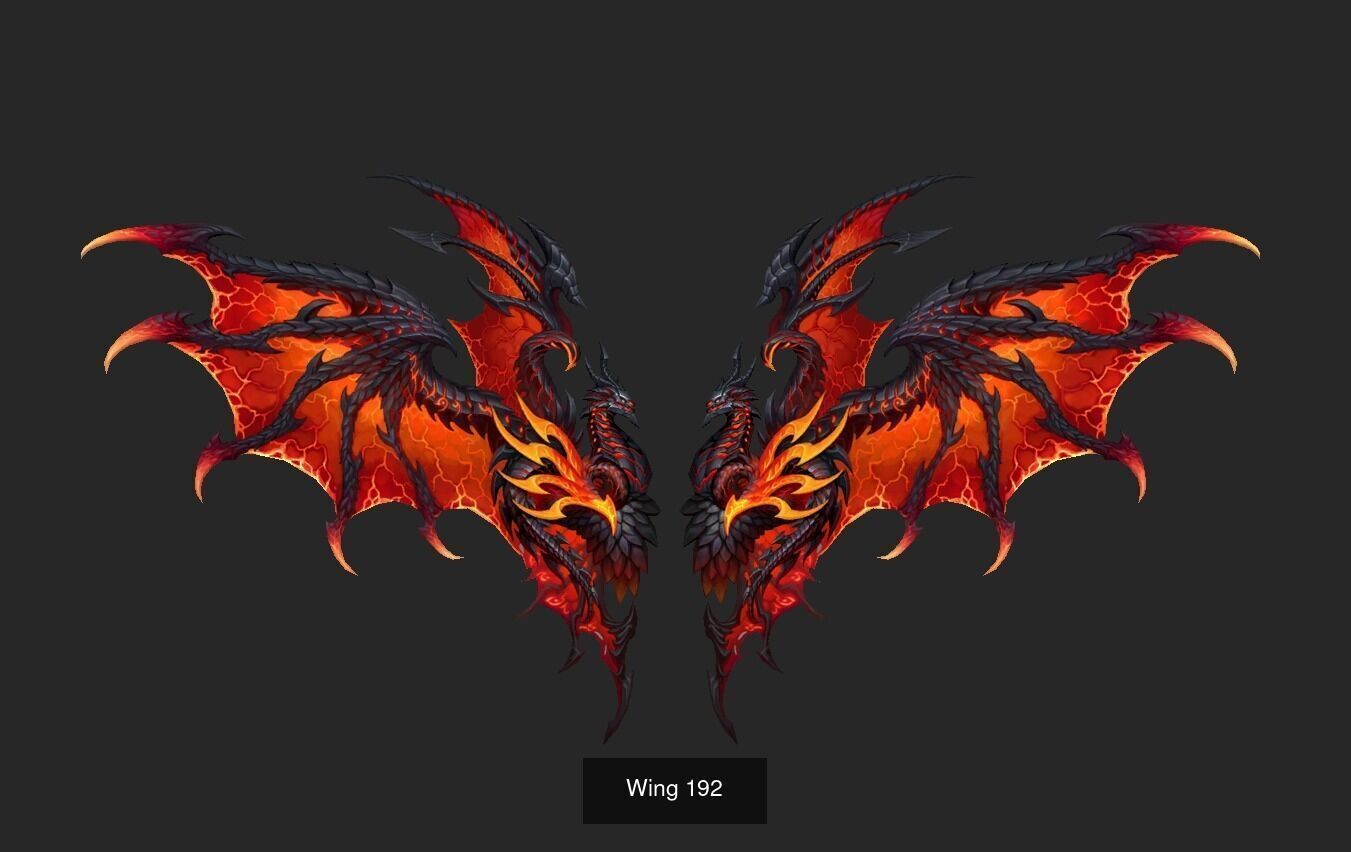 Pack With 25 Wings Part 8 3D Model Collection_24