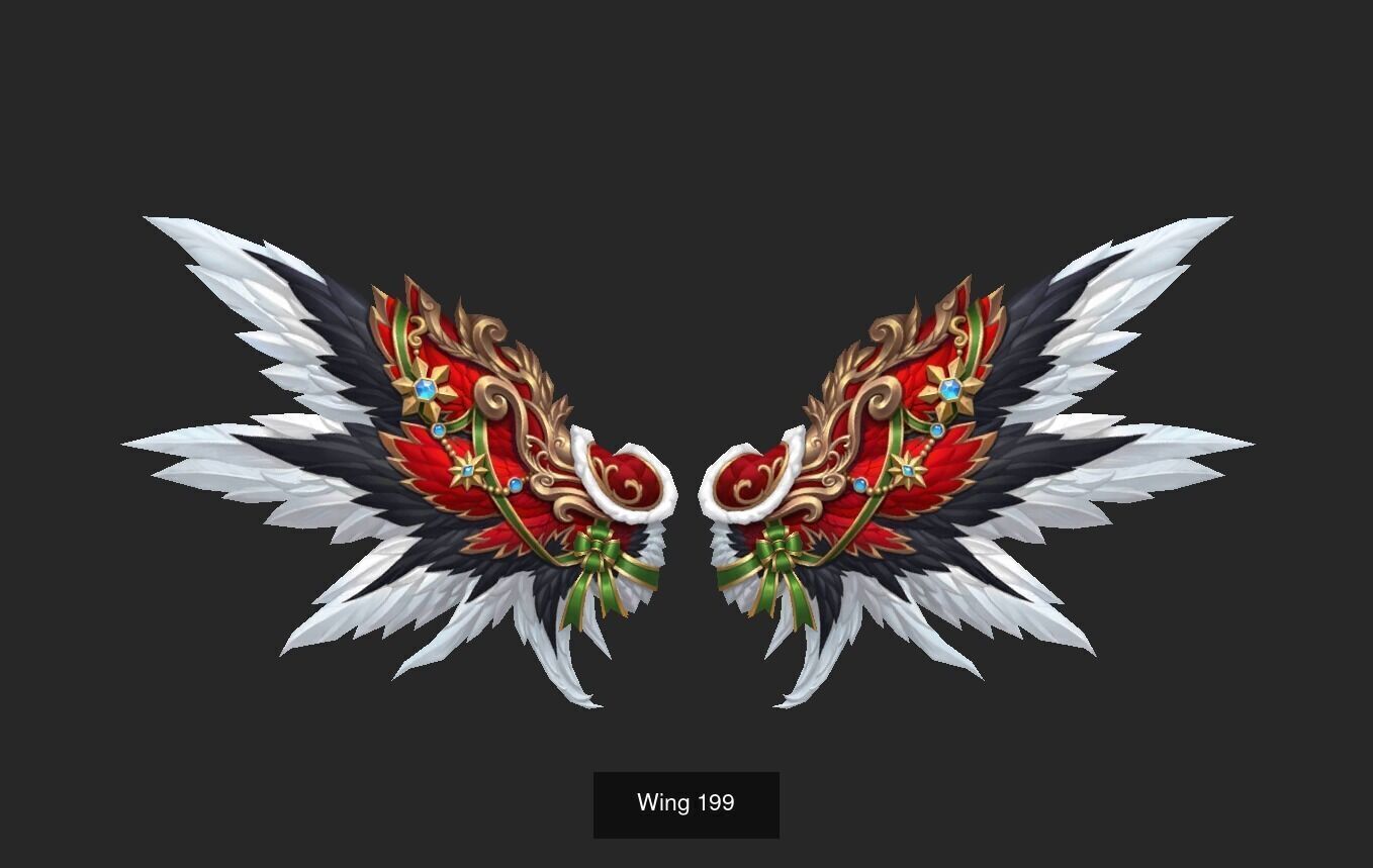 Pack With 25 Wings Part 8 3D Model Collection_17