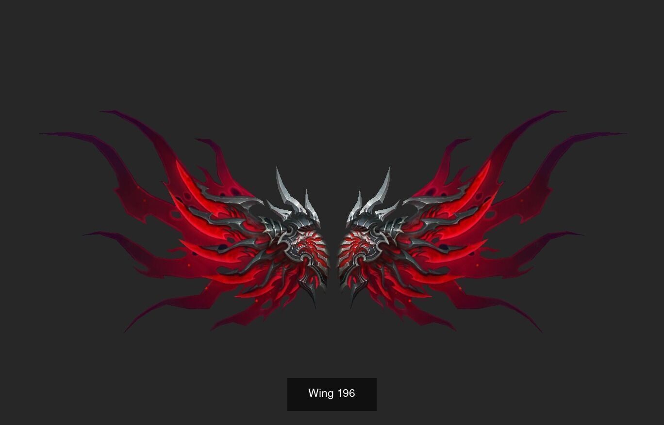 Pack With 25 Wings Part 8 3D Model Collection_20