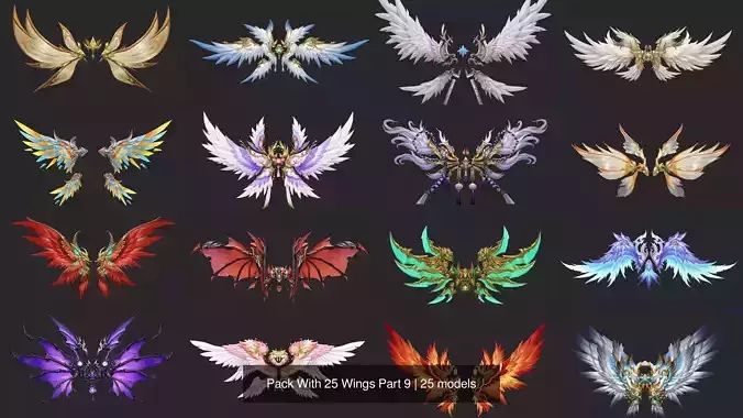 Pack With 25 Wings Part 9