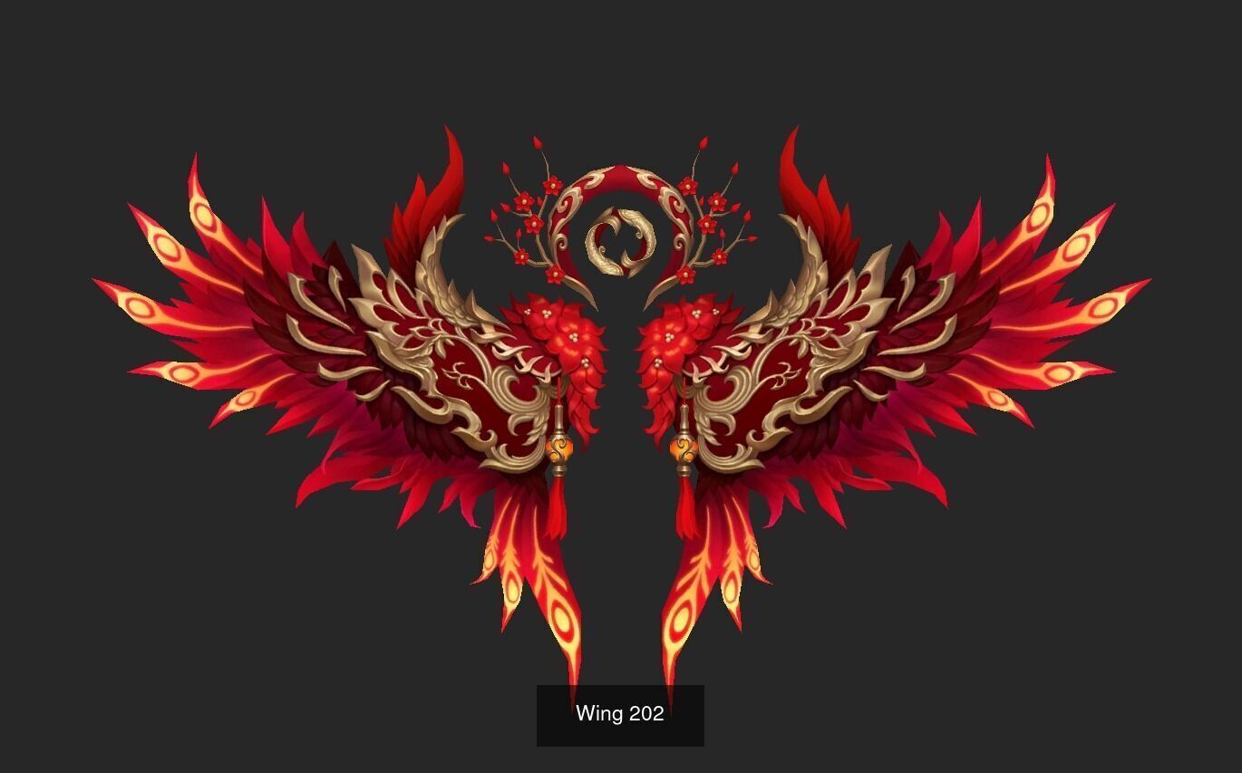 Pack With 25 Wings Part 9 3D Model Collection_28