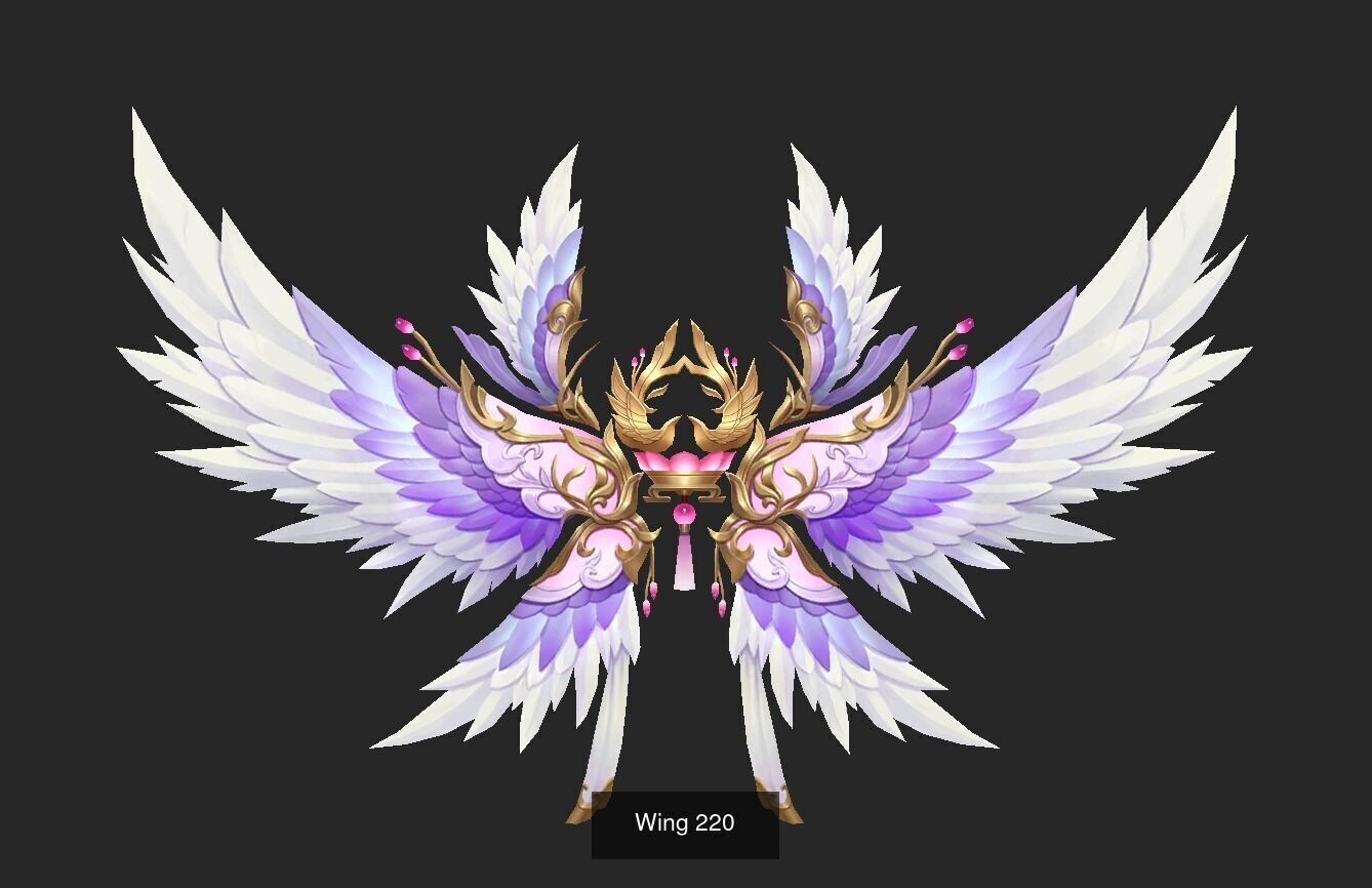 Pack With 25 Wings Part 9 3D Model Collection_10