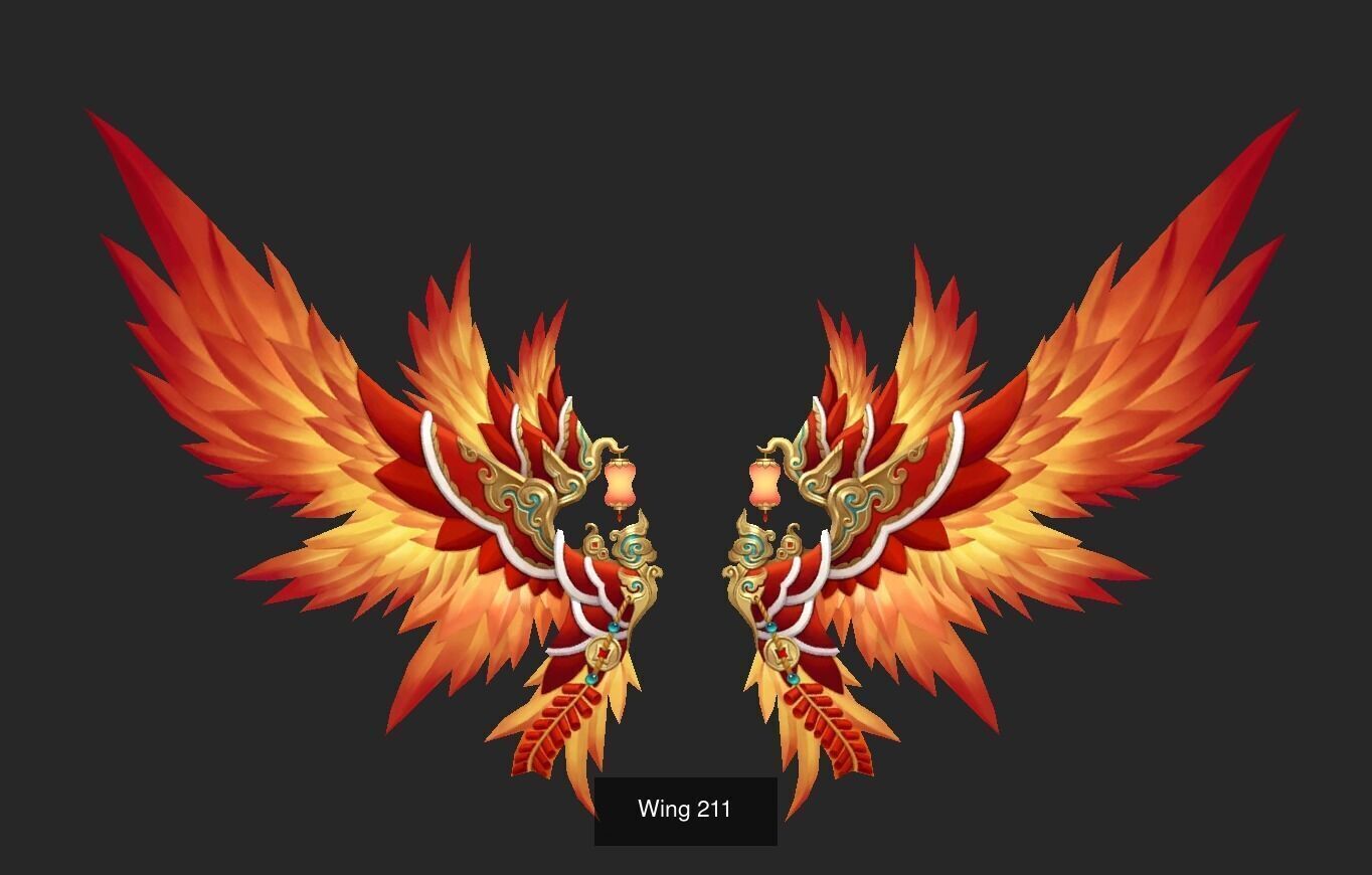 Pack With 25 Wings Part 9 3D Model Collection_19